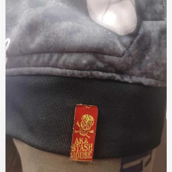 Stash House  Vintage Black Grey Zip Ip Jacket Size XL - Picture 6 of 14